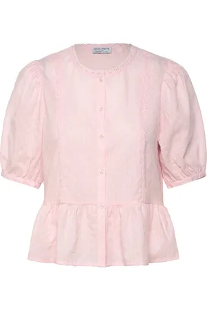 Lindex Blouse Teresia Tops Blouses Short-sleeved Pink