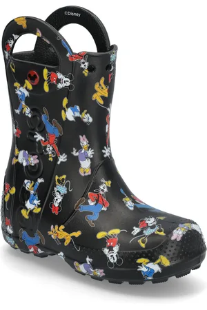Crocs Mickey Friends Handle It K Shoes Rubberboots High Rubberboots Black