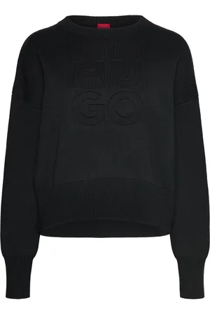 HUGO BOSS Sisminye Tops Knitwear Jumpers Black