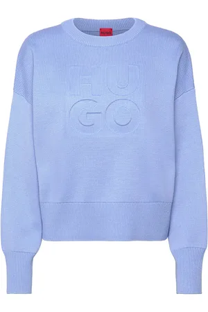 HUGO BOSS Sisminye Tops Knitwear Jumpers Blue