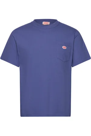 Armor.lux Basic Pocket T-Shirt Héritage Tops T-Kortærmet Skjorte Blue