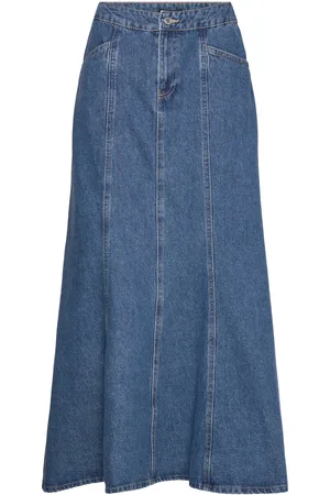 Lindex Skirt Verona Skirts Knee-length & Midi Skirts Blue