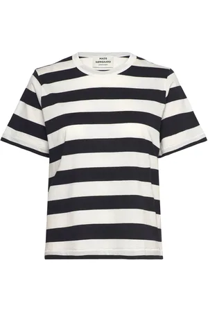 Mads Norgaard Single Organic Grace Tee Tops T-shirts & Tops Short-sleeved Black
