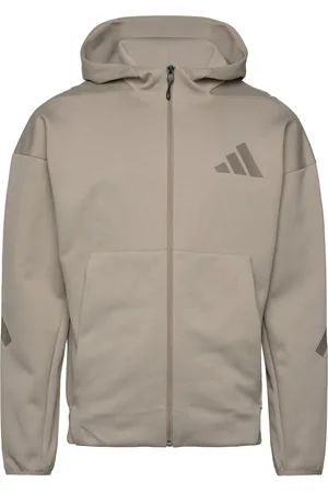 adidas M Z.n.e. Fz Sport Men Sport Clothing Sport Sweatshirts & Hoodies Sport Hoodies Beige