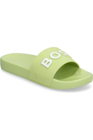 HUGO BOSS Aqua Slides Shoes Summer Shoes Pool Sliders Green