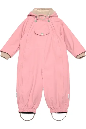 Mini A Ture Matwisto Fleece Lined Spring Coverall. Grs Outerwear Coveralls Softshell Coveralls Pink