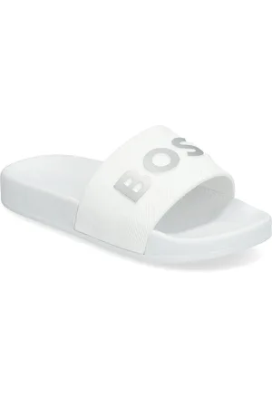 HUGO BOSS Aqua Slides Shoes Summer Shoes Pool Sliders White