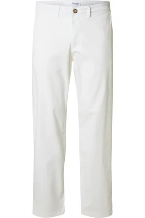 SELECTED Slh196-Straight-New Miles Flex Pant Noos Bottoms Trousers Chinos White
