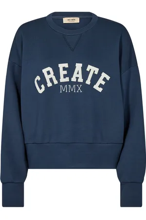 Mos Mosh Mmcelli O-Ls Sweatshirt Tops Sweatshirts & Hoodies Sweatshirts Navy