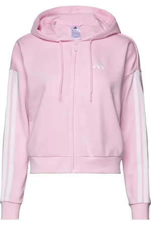adidas W 3S Ft Fz Hd Sport Sport Clothing Sport Sweatshirts & Hoodies Sport Hoodies Pink