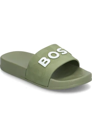 HUGO BOSS Aqua Slides Shoes Summer Shoes Pool Sliders Green