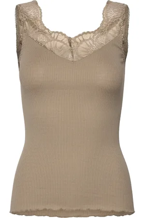 Rosemunde Rwbeatha Sl Lace Top Tops T-shirts & Tops Sleeveless Beige