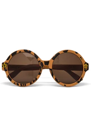 Mini Rodini Round Sunglasses Solbriller Brown