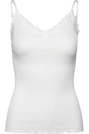Rosemunde Rwbeatha Sl Regular Singlet Top Tops T-shirts & Tops Sleeveless White