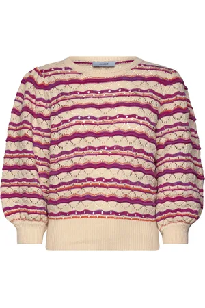 Minus Mskalima Knit Tee Tops Knitwear Jumpers Pink