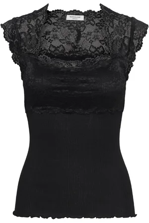 Rosemunde Rwbalta Ss Lace Top Tops T-shirts & Tops Sleeveless Black