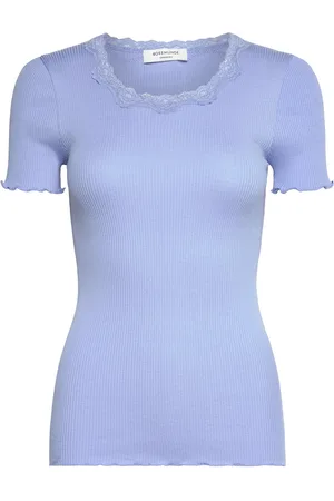 Rosemunde Rwbeatha Ss Regular O-Neck Lace T-S Tops T-shirts & Tops Short-sleeved Blue