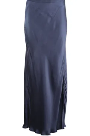 Six Ames Ariana Skirts Maxi Skirts Navy