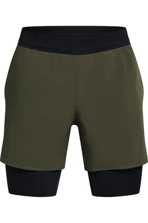 Under Armour Ua Vanish Elite 2In1 Short Sport Men Sport Clothing Sport Shorts Sport Training Shorts Khaki Green