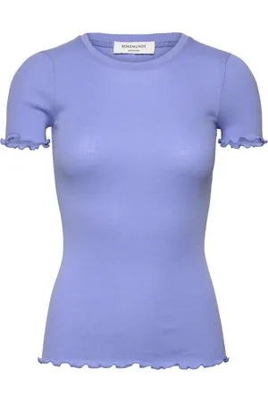 Rosemunde Rwbernadine Ss Regular O-Neck T-Shi Tops T-shirts & Tops Short-sleeved Blue