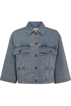 Mos Mosh Mmpenn Ice Rivet Jacket Jakke Denimjakke Blue