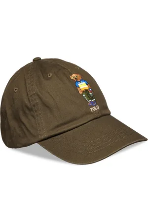 Ralph Lauren Polo Bear Twill Ball Cap Accessories Headwear Caps Khaki Green