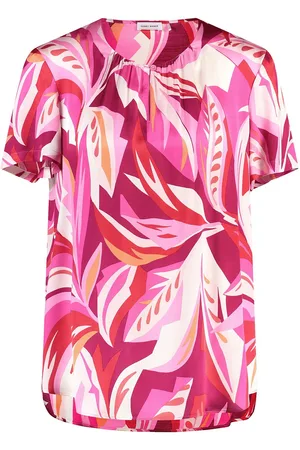 Gerry Weber Blouse 1/2 Sleeve Tops Blouses Short-sleeved Pink