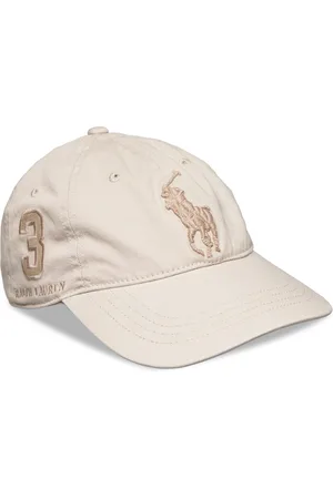 Ralph Lauren Big Pony Twill Ball Cap Accessories Headwear Caps Cream