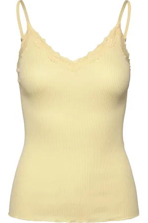 Rosemunde Rwbeatha Sl Regular Singlet Top Tops T-shirts & Tops Sleeveless Yellow