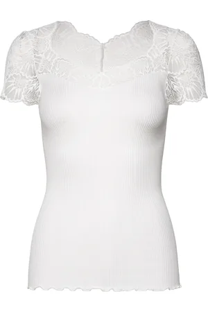 Rosemunde Rwbeatha Capsleeve Regular T-Shirt Tops T-shirts & Tops Short-sleeved White