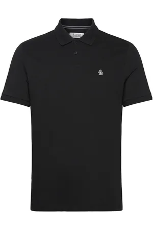 Original Penguin Daddy Tncl Piq Stick Tops Polos Short-sleeved Black