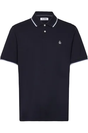 Original Penguin Tipped Polo Tncl Piq Tops Polos Short-sleeved Navy