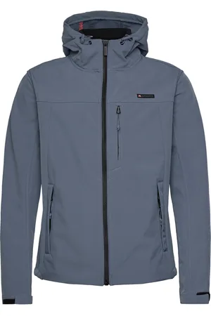 Superdry Hooded Soft Shell Trekker Jkt Sport Sport Clothing Sport Outerwear Sport Jackets Sport Outdoor Jackets Blue