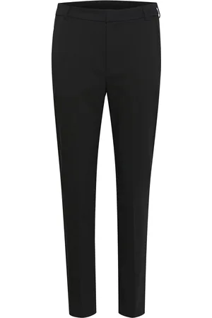 INWEAR Zellaiw Flat Long Beltloops Bottoms Trousers Suitpants Black