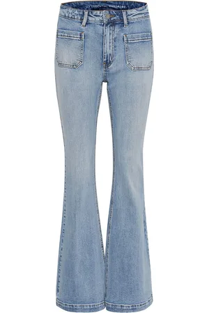 My Essential Wardrobe Dangomw 144 High X-Wide Bootcut Bottoms Jeans Boot Cut Blue