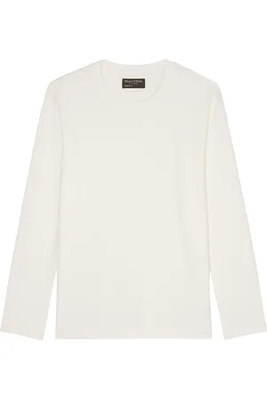 Marc O’ Polo T-Shirts Long Sleeve Tops T-Langærmet Skjorte White
