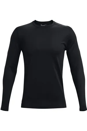 Under Armour Tac Crew Cgi Base Sport Men Sport Clothing Sport Tops Sport Long Sleeved Tops Black