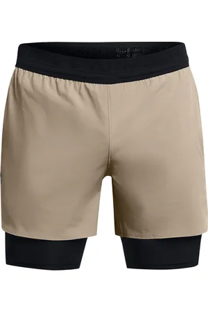 Under Armour Ua Vanish Elite 2In1 Short Sport Men Sport Clothing Sport Shorts Sport Training Shorts Beige