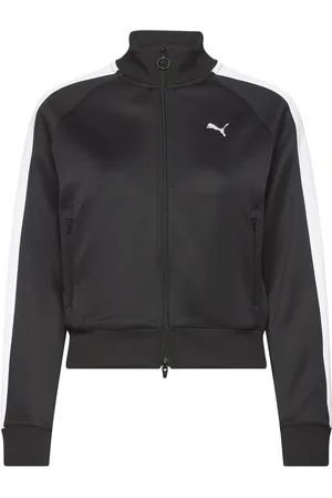 PUMA T7 Always On Short Track Jacket Sport Women Sport Clothing Sport Sweatshirts & Hoodies Sport Sweatshirts Black