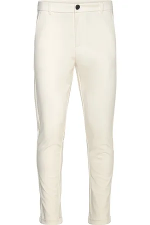 Lindbergh Superflex Pant Normal Length Bottoms Trousers Chinos White