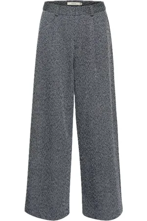 Gestuz Belmagz Hw Pants Bottoms Trousers Wide Leg Grey