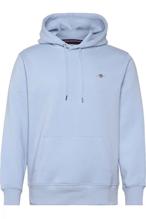 GANT Reg Shield Hoodie Tops Sweatshirts & Hoodies Hoodies Blue
