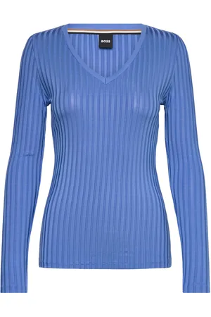 HUGO BOSS Ellerson Tops Knitwear Jumpers Blue