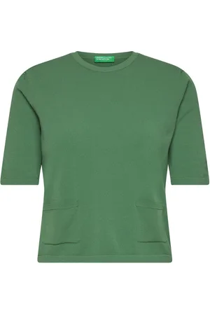Benetton Sweater Tops Knitwear Jumpers Green