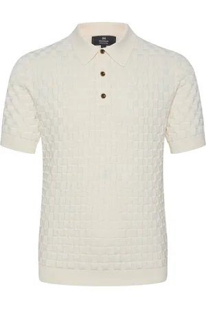 Matinique Mapolo Bb Heritage Tops Knitwear Short Sleeve Knitted Polos Cream