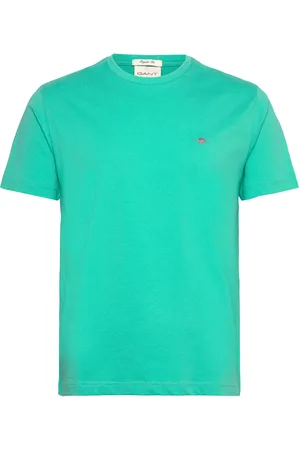 GANT Reg Shield Ss T-Shirt Tops T-Kortærmet Skjorte Blue