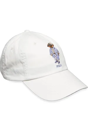 Ralph Lauren Polo Bear Twill Ball Cap Accessories Headwear Caps White