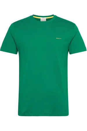 GANT Contrast Logo Ss T-Shirt Tops T-Kortærmet Skjorte Green