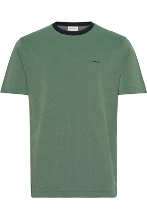 GANT 4-Col Oxford Regular Ss T-Shirt Tops T-Kortærmet Skjorte Green