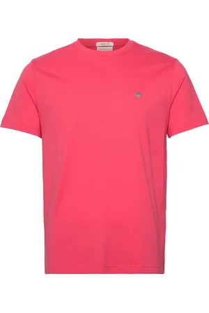 GANT Reg Shield Ss T-Shirt Tops T-Kortærmet Skjorte Red
